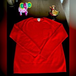 🦺 Reiss men’s red wool sweater with pocket